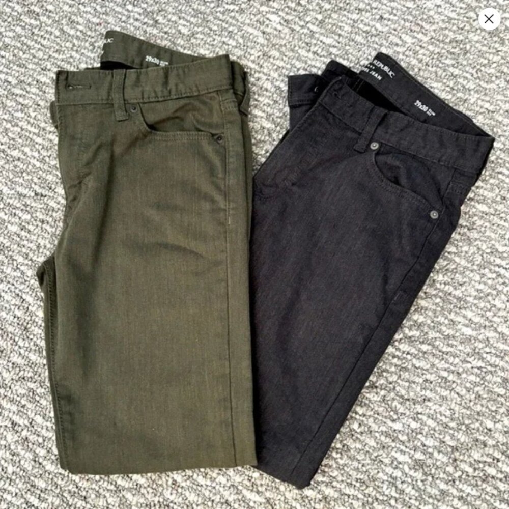 (2) Banana Republic Travel Jean Slim Fit 29x30